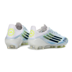 Fußballschuhe adidas F50 Elite FG Wit Blau Schwarz
