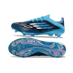 adidas F50+ FG Firm Ground Fußballschuhe Schwarz Blau