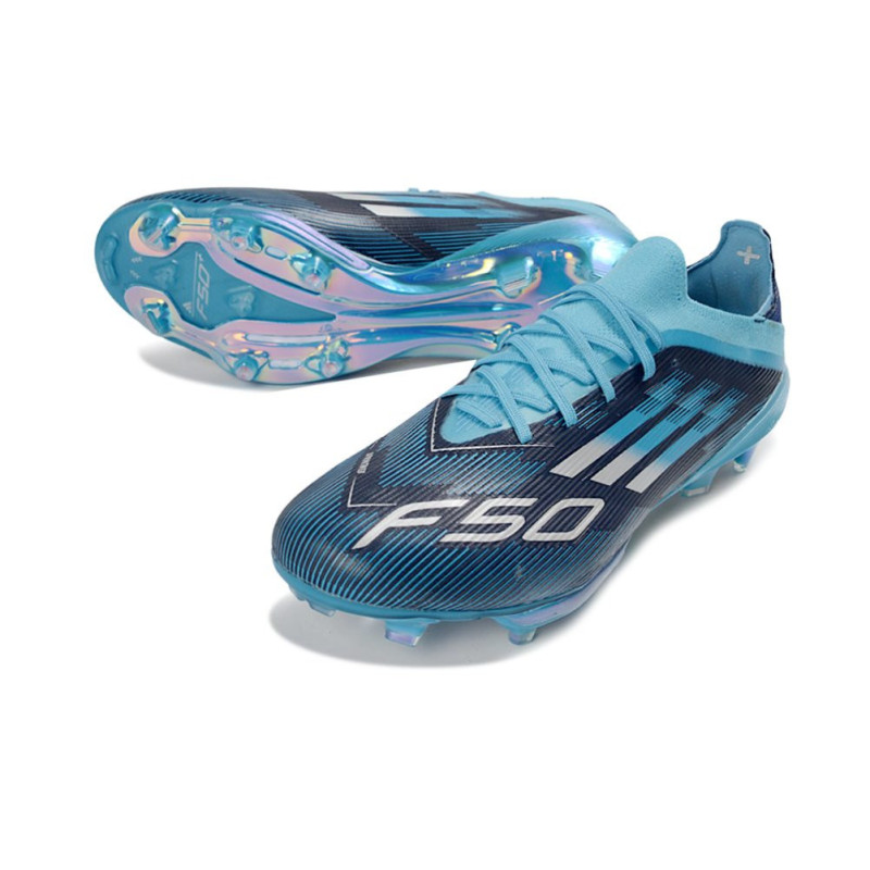 adidas F50+ FG Firm Ground Fußballschuhe Schwarz Blau