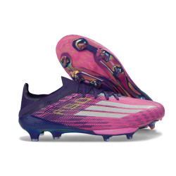 Fußballschuhe adidas F50+ FG X Lamine Yamal Lila Weiß Rosa