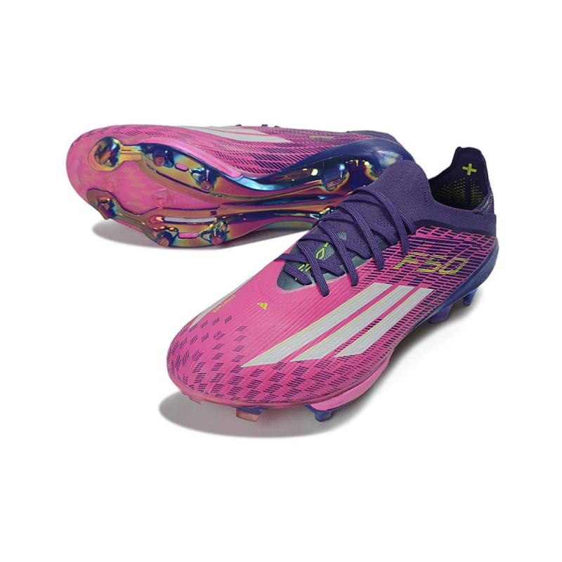 Fußballschuhe adidas F50+ FG X Lamine Yamal Lila Weiß Rosa