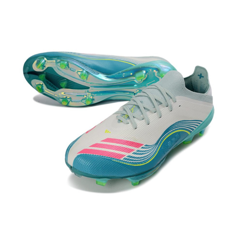 adidas F50+ FG Firm Ground Fußballschuhe Messi Aurora Radiante Weiß