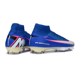 Nike Air Zoom Mercurial Superfly X Elite FG Blau Weiß
