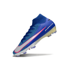 Nike Air Zoom Mercurial Superfly X Elite FG Blau Weiß