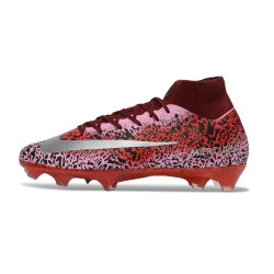 Nike Mercurial Zoom Superfly X Elite FG Fußballschuh Rot Silbern