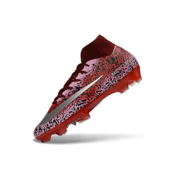 Nike Mercurial Zoom Superfly X Elite FG Fußballschuh Rot Silbern