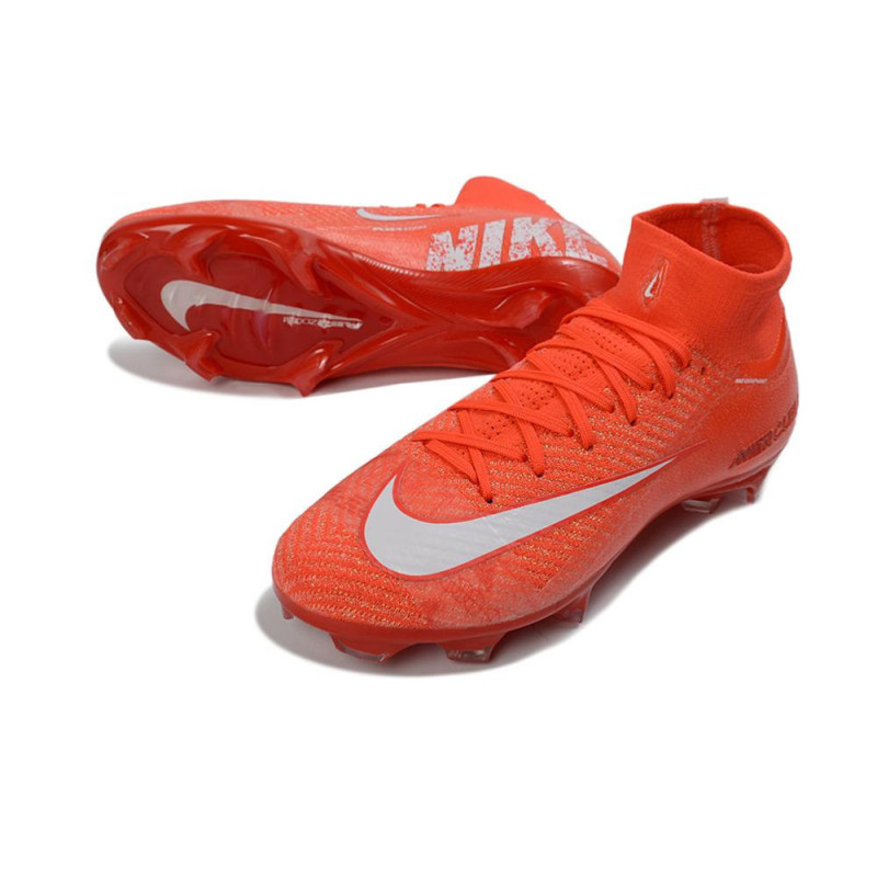 Nike Air Zoom Mercurial Superfly X Elite FG Rot Weiß