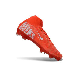 Nike Air Zoom Mercurial Superfly X Elite FG Rot Weiß