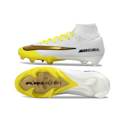 Fußballschuhe Nike Air Zoom Mercurial Superfly X Elite Fg Weiß Gelb