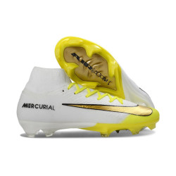 Fußballschuhe Nike Air Zoom Mercurial Superfly X Elite Fg Weiß Gelb