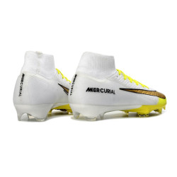 Fußballschuhe Nike Air Zoom Mercurial Superfly X Elite Fg Weiß Gelb