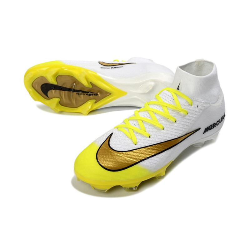 Fußballschuhe Nike Air Zoom Mercurial Superfly X Elite Fg Weiß Gelb
