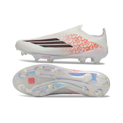adidas F50+ Elite Laceless FG Fußballschuhe x Lamie Yamal Weiß Schwarz Rot