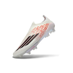 adidas F50+ Elite Laceless FG Fußballschuhe x Lamie Yamal Weiß Schwarz Rot