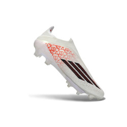 adidas F50+ Elite Laceless FG Fußballschuhe x Lamie Yamal Weiß Schwarz Rot