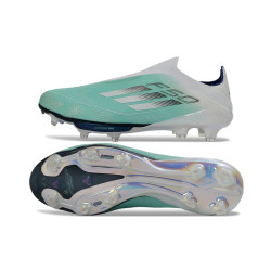 adidas F50+ Elite Schnürungslos FG Schuhe GrÜN Weiß Silbern