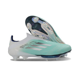 adidas F50+ Elite Schnürungslos FG Schuhe GrÜN Weiß Silbern