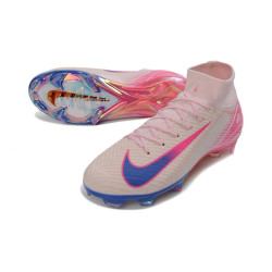 Nike Air Zoom Mercurial Superfly X Elite FG Rosa Blau