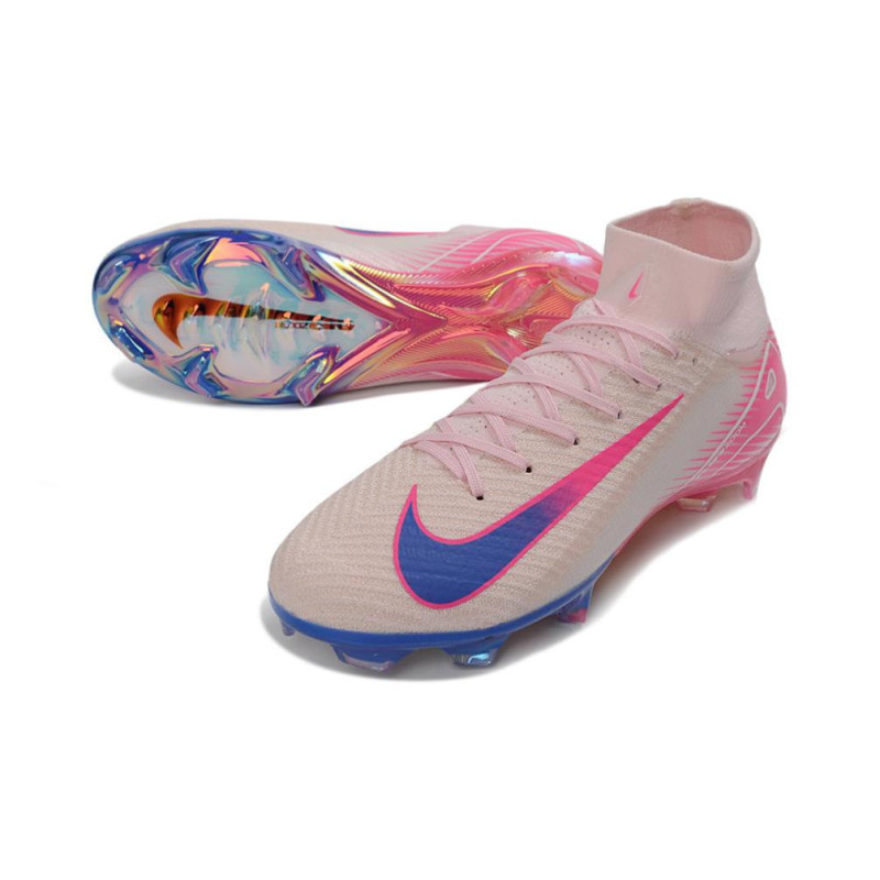Nike Air Zoom Mercurial Superfly X Elite FG Rosa Blau