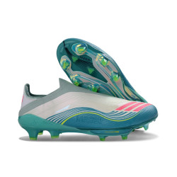 adidas F50+ Elite Laceless FG Fußballschuhe Messi Aurora Radiante Weiß