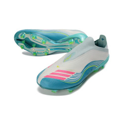adidas F50+ Elite Laceless FG Fußballschuhe Messi Aurora Radiante Weiß