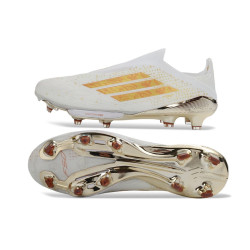 adidas F50+ Elite LL FG Fußballschuhe Weiß Golden