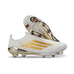 adidas F50+ Elite LL FG Fußballschuhe Weiß Golden