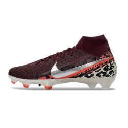 Nike Mercurial Zoom Superfly X Elite FG Fußballschuh Weinrot Silbern