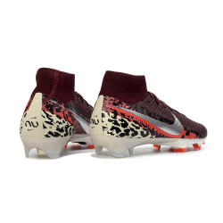 Nike Mercurial Zoom Superfly X Elite FG Fußballschuh Weinrot Silbern