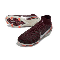 Nike Mercurial Zoom Superfly X Elite FG Fußballschuh Weinrot Silbern