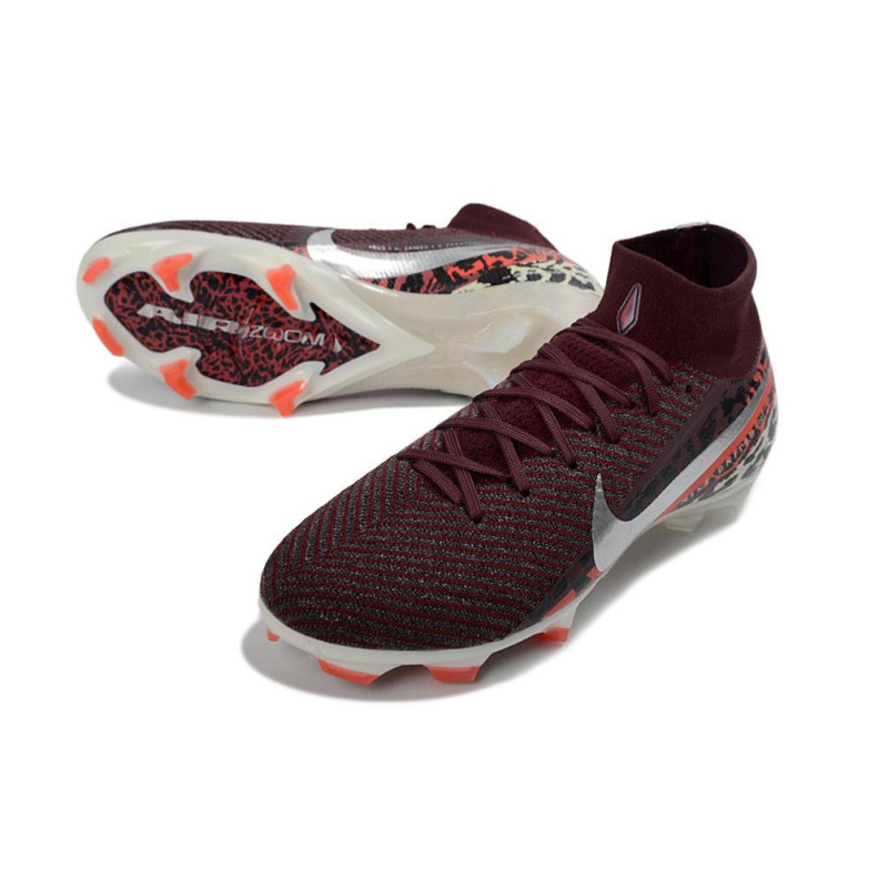 Nike Mercurial Zoom Superfly X Elite FG Fußballschuh Weinrot Silbern