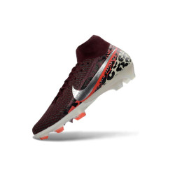Nike Mercurial Zoom Superfly X Elite FG Fußballschuh Weinrot Silbern