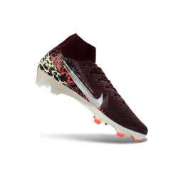 Nike Mercurial Zoom Superfly X Elite FG Fußballschuh Weinrot Silbern