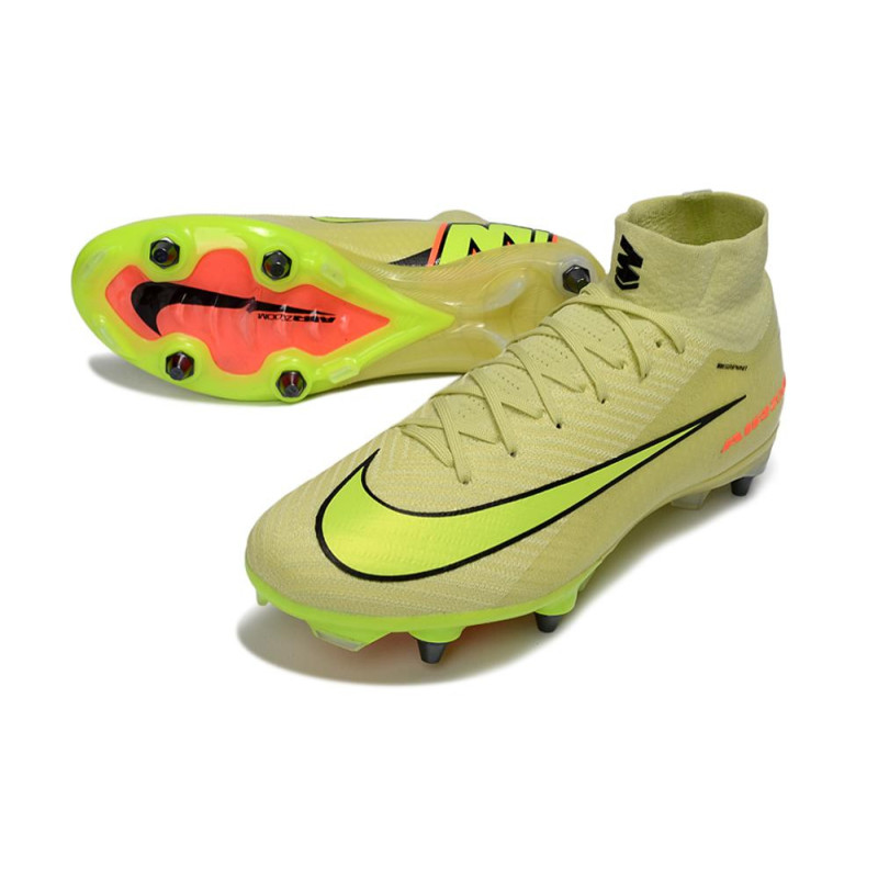 Fußballschuhe Nike Air Zoom Mercurial Superfly 10 Elite SG-Pro Limelight Volt Rot