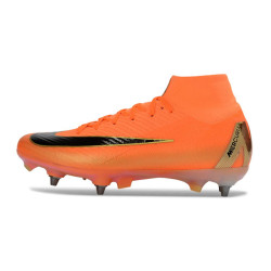 Fußballschuhe Nike Air Zoom Mercurial Superfly 10 Elite SG-Pro Orange Schwarz