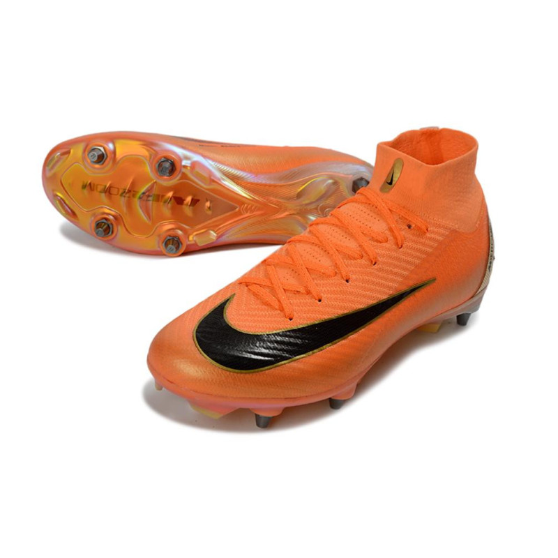 Fußballschuhe Nike Air Zoom Mercurial Superfly 10 Elite SG-Pro Orange Schwarz