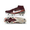 Fußballschuhe Nike Air Zoom Mercurial Superfly 10 Elite SG-Pro Bordeaux Silbern