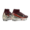 Fußballschuhe Nike Air Zoom Mercurial Superfly 10 Elite SG-Pro Bordeaux Silbern