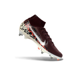 Fußballschuhe Nike Air Zoom Mercurial Superfly 10 Elite SG-Pro Bordeaux Silbern