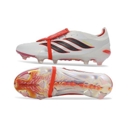 Fußballschuh adidas Predator Elite Tongue FG Weiß Rot Schwarz