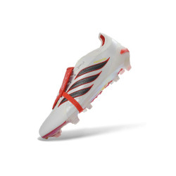 Fußballschuh adidas Predator Elite Tongue FG Weiß Rot Schwarz