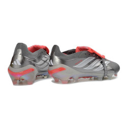 adidas Predator Elite FT 26 FG Fußballschuh Eisen Metallic Weiß Lucid Rot