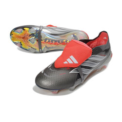 adidas Predator Elite FT 26 FG Fußballschuh Eisen Metallic Weiß Lucid Rot