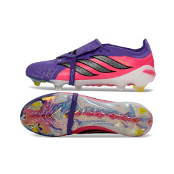 adidas Predator Elite Fold Over Tongue FG Lila Rosa Schwarz