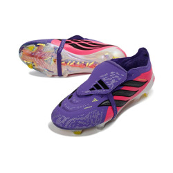 adidas Predator Elite Fold Over Tongue FG Lila Rosa Schwarz