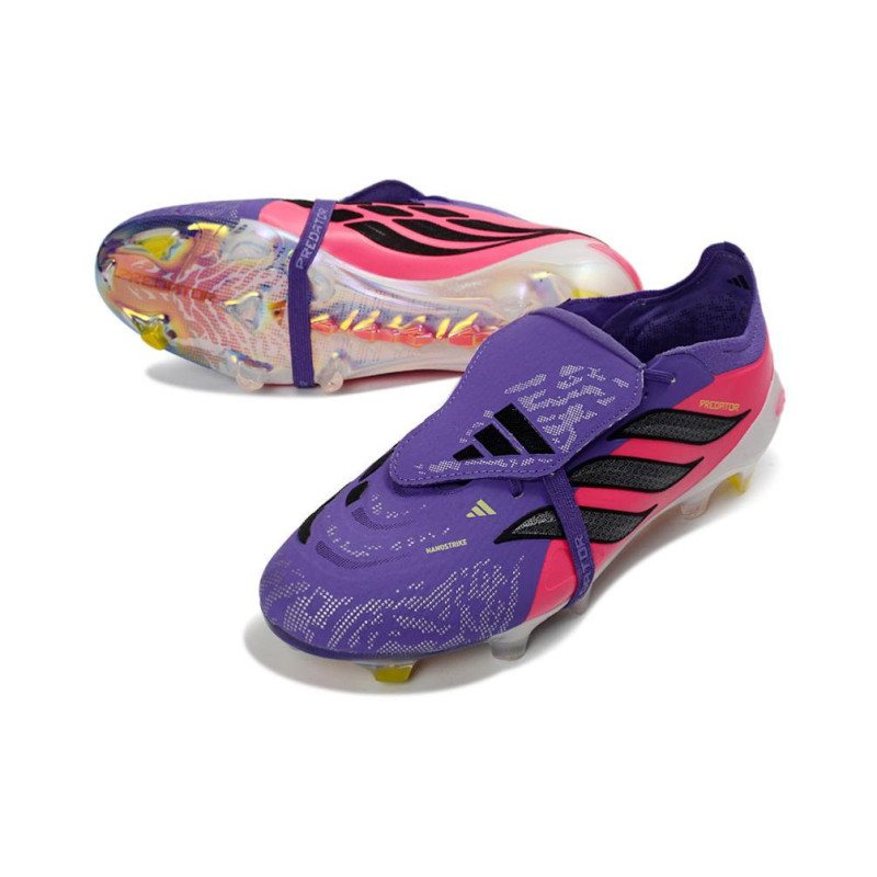 adidas Predator Elite Fold Over Tongue FG Lila Rosa Schwarz